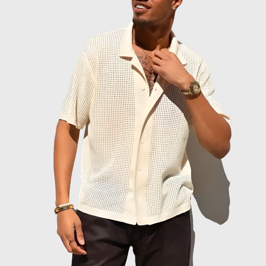 Casual Knit Collard Shirt